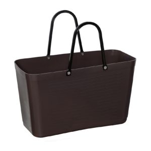 Hinza Väska Stor Green Plastic, Brun