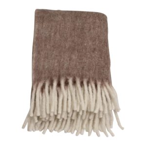 Morgan Pläd 130x170cm, Mellanbrun