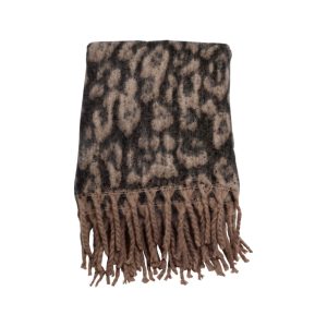 Yumi Pläd 130x170cm, Beige/Svart