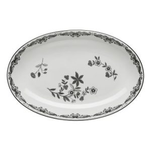 OSTINDIA SVART serveringsfat 33×22 cm