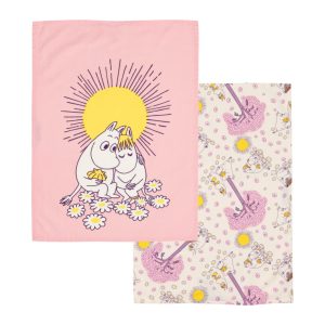 Mumin Kökshandduk 50x70cm 2 delar, Förälskade