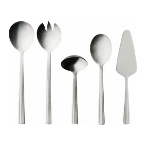 Raw Serveringsbestick 5 delar, Matte Steel