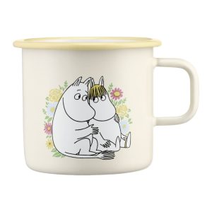 Mumin Emaljmugg 55cl, Blommor