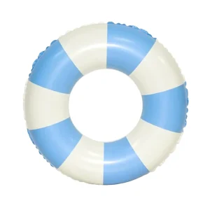 Retro Simring – Trygg & Lekfull Badring För Strand & Pool - Blå Vuxen