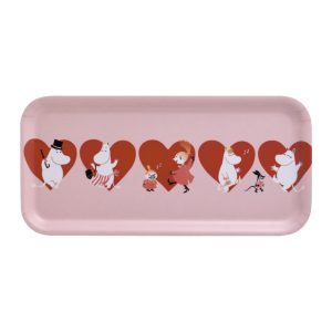 Mumin Bricka 27x13cm, Hjärta