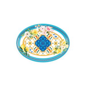 Flower&Lemon, Stort Ovalt Fat/Bricka