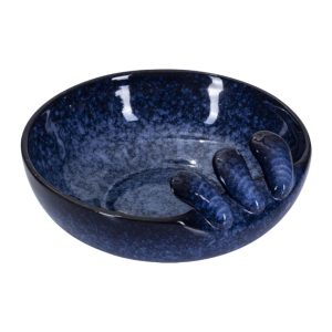 Mussla Skål Stor 19cm, Blå