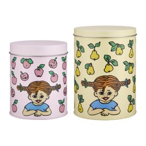 Pippi Plåtburkar Set 2 delar, Frukter