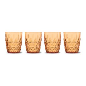 Picknick Juni Vattenglas 4-pack, Amber