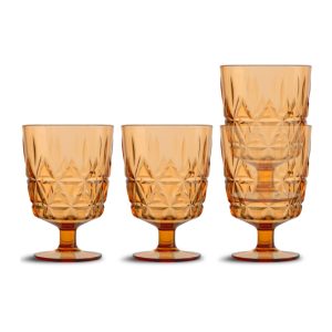 Picknick Juni glas, 4-pack, Amber