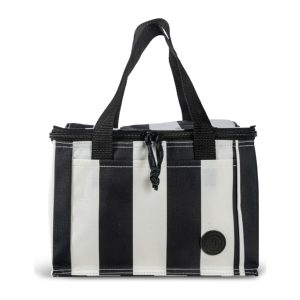 City Randig Kylväska Liten rPET, Svart/Vit