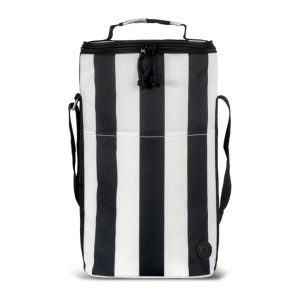 City Randig Kylväska Hög rPET, Svart/Vit