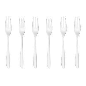 Sambonet Posat. Leaf Inox Gift Pack 6 Pcs Pastry Fork S/Steel