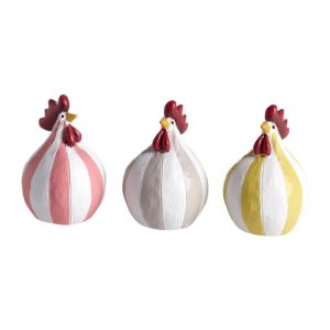 Höna Polka 3st, H.5,2cm