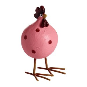 Poppy Höna på Ben 7,6cm, Rosa