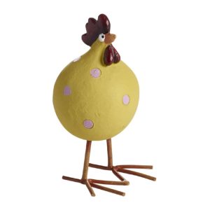 Poppy Höna på Ben 7,6cm, Gul