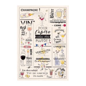 Kökshandduk 48x72cm, Tid för cocktail?