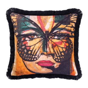 Golden Butterlfy Kuddfodral 50x50cm