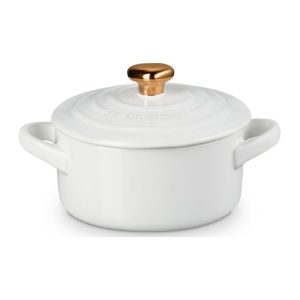 Minigryta 25cl med Hjärtformad Knopp, White