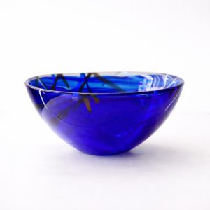 Skål “Contrast Blue” Anna Ehrner för Kosta Boda