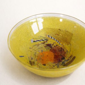 Skål i konstglas “Satellite” Bertil Vallien, Kosta Boda