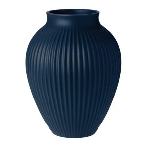 Knabstrup Ripple Vas 27cm, Mat Dark Blue