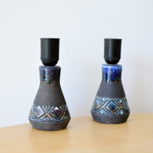 Bordslampor i keramik från Tilgmans Keramik – 1940/50-tal