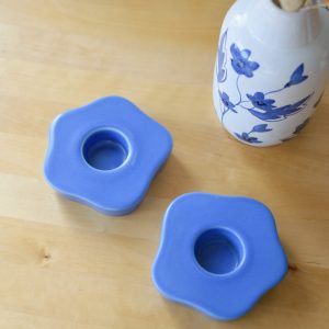 Blå Ljusstakar – Höganäs Keramik