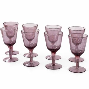 Handgjorda vintage vinglas 8 stycken