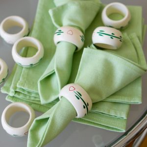 Vintage Servettringar i Trä