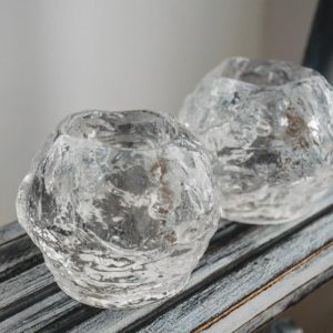 Ljuslykta ”snowball”. Ann Wolff. Kosta Boda.